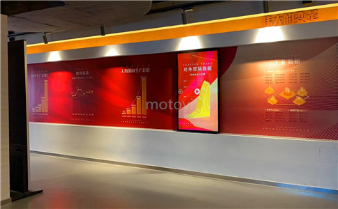 舊宮鎮(zhèn)黨建展廳現(xiàn)場(chǎng)_滑軌屏（局部圖）
