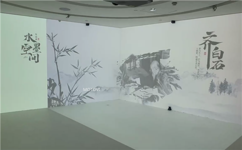 三折幕雷達墻面互動應(yīng)用于展會現(xiàn)場（局部展示圖）